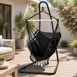 Practical Hammock Chair with Stand for Home Use