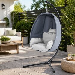 Versatile Hanging Egg Pod Chair for Home and Patio Use