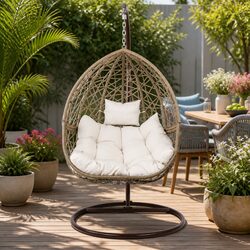 Practical Hanging Egg Chair for Outdoor Spaces