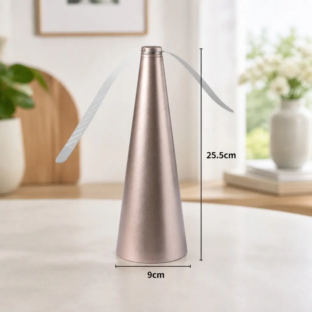 Fly Repellent Fan Portable Lightweight Battery Operated Rose Gold