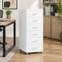 Practical 6-Drawer Filing Cabinet for Home and Office Use