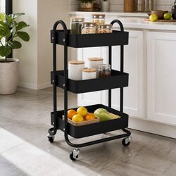 Practical 3-Tier Trolley for Kitchen and Utility Spaces