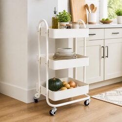 Practical 3-Tier Kitchen Trolley for Everyday Use