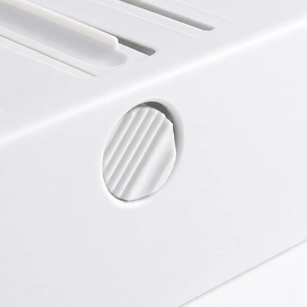 Wall Mounted Kitchen Rack Plastic Paper Towel Holder Foil Plastic Wrap Dispenser White