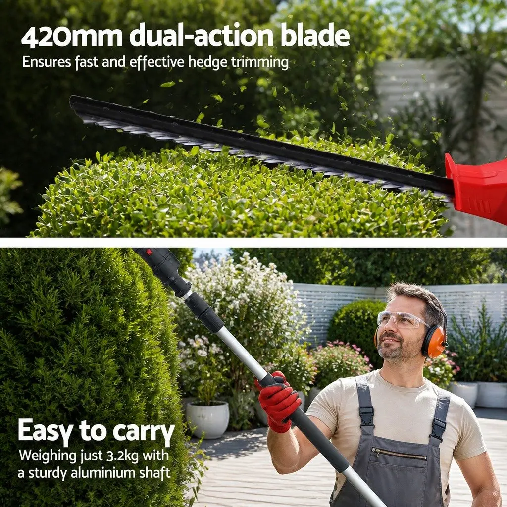Cordless Hedge Trimmer for Easy Garden Pruning