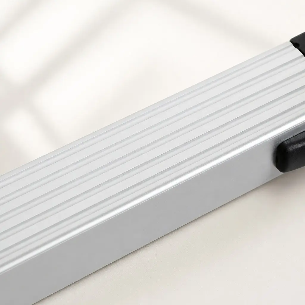 Telescopic Ladder Aluminium 2.6M Extendable Silver