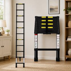 Telescopic Ladder 3.2M Aluminium Extendable Portable Multi-Purpose Home Garden