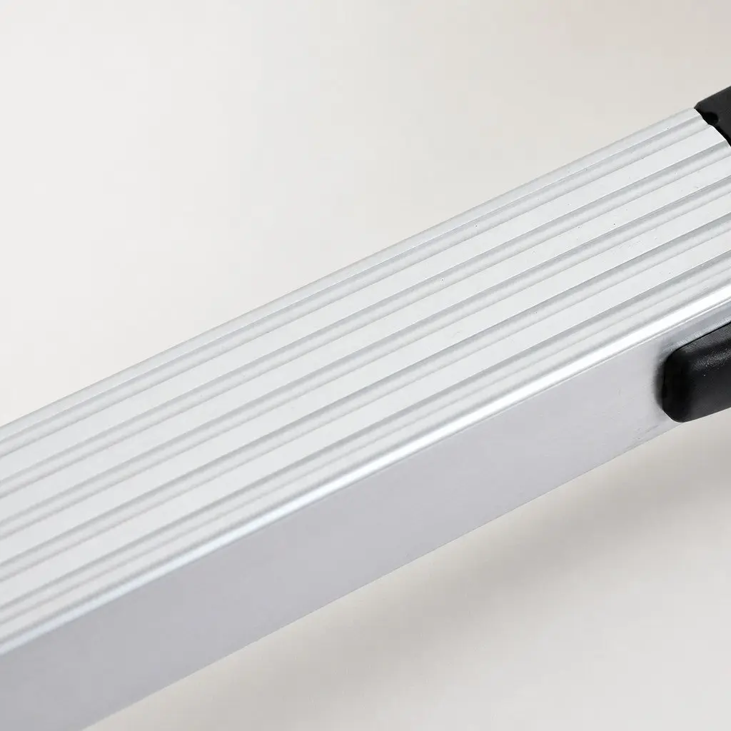 Telescopic Ladder Aluminium 2M Extendable Collapsible Silver