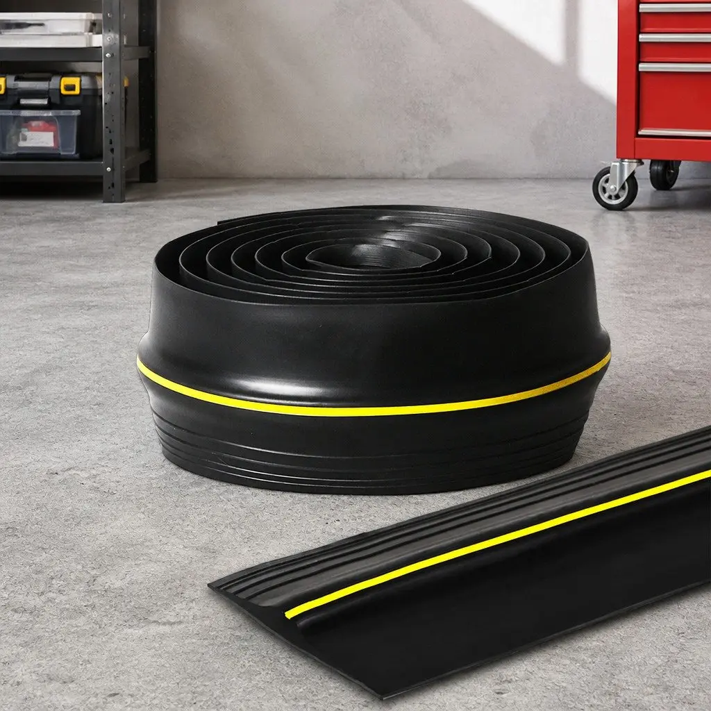 Garage Door Draught Excluder Strip EPDM Rubber 6 Meter Yellow 88mm Width 12mm Height