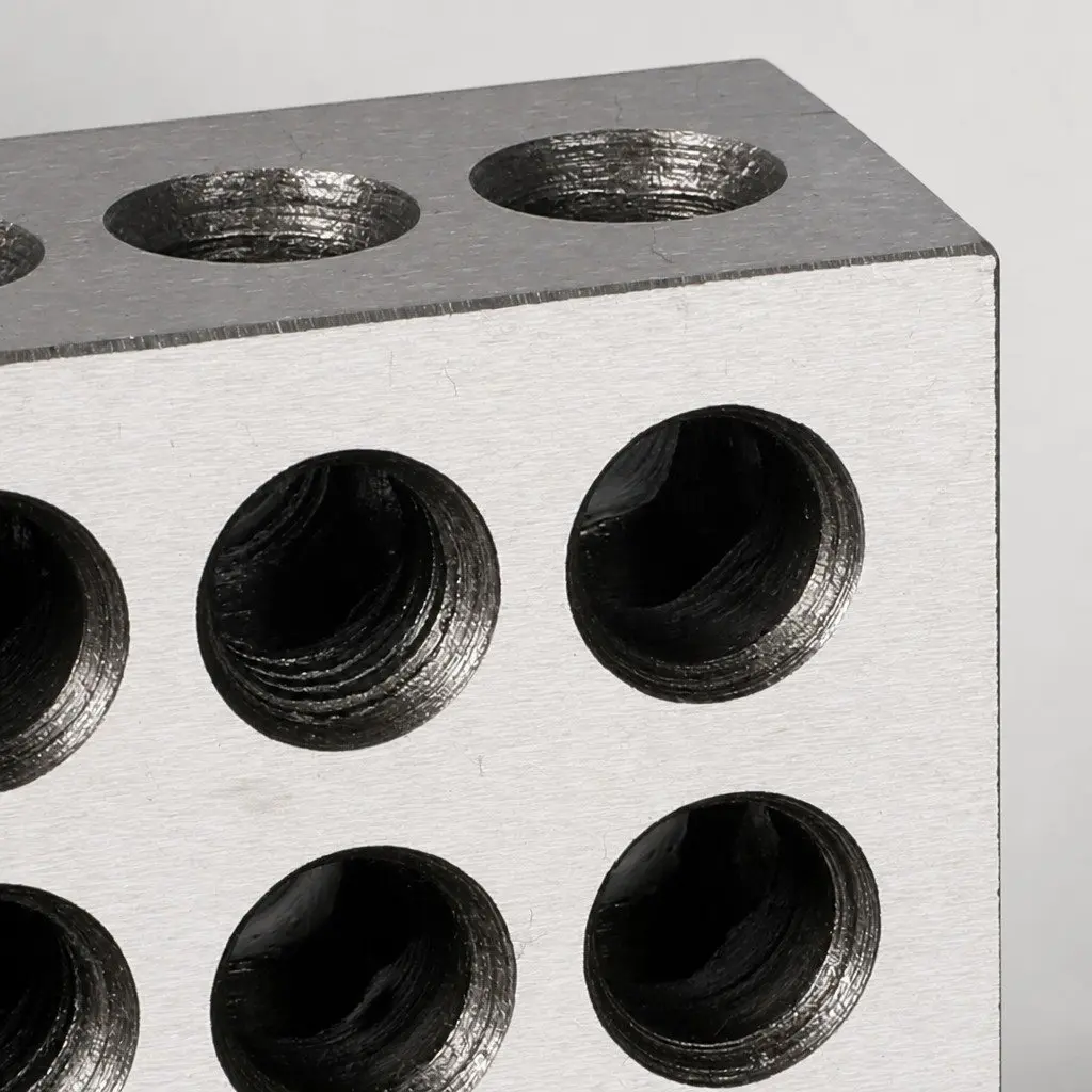 1-2-3 Machinist Blocks Set Hardened Steel 1" x 2" x 3" Silver