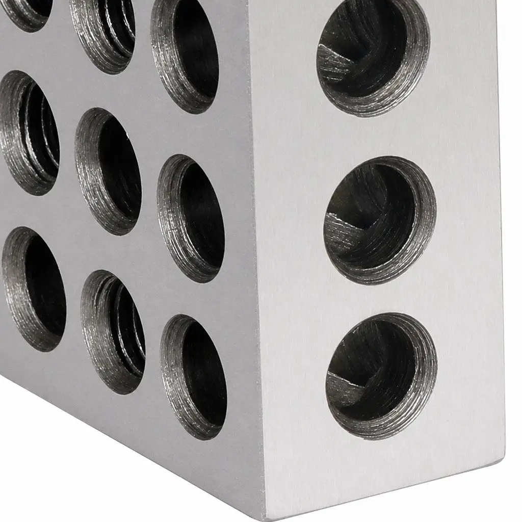 1-2-3 Machinist Blocks Set Hardened Steel 1" x 2" x 3" Silver