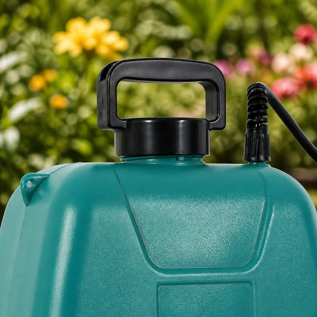 8L Electric Garden Sprayer With 3 Interchangeable Nozzles Telescopic Rod