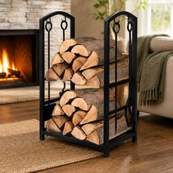 Practical Firewood Rack for Home Use