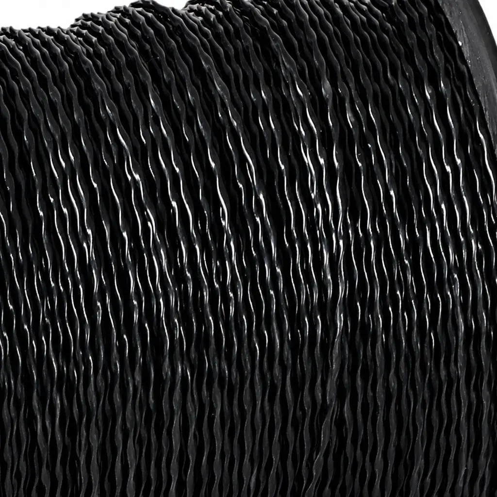 Trimmer Line Nylon Cord Spiral Twist 2.7mm Black for Weed Eater Brush Cutter