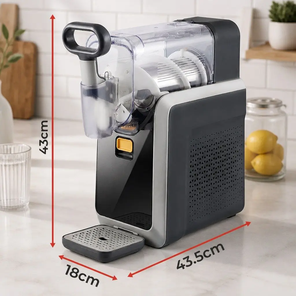 Slush Machine Frozen Drink Maker 2L ABS Touch Control Transparent Home