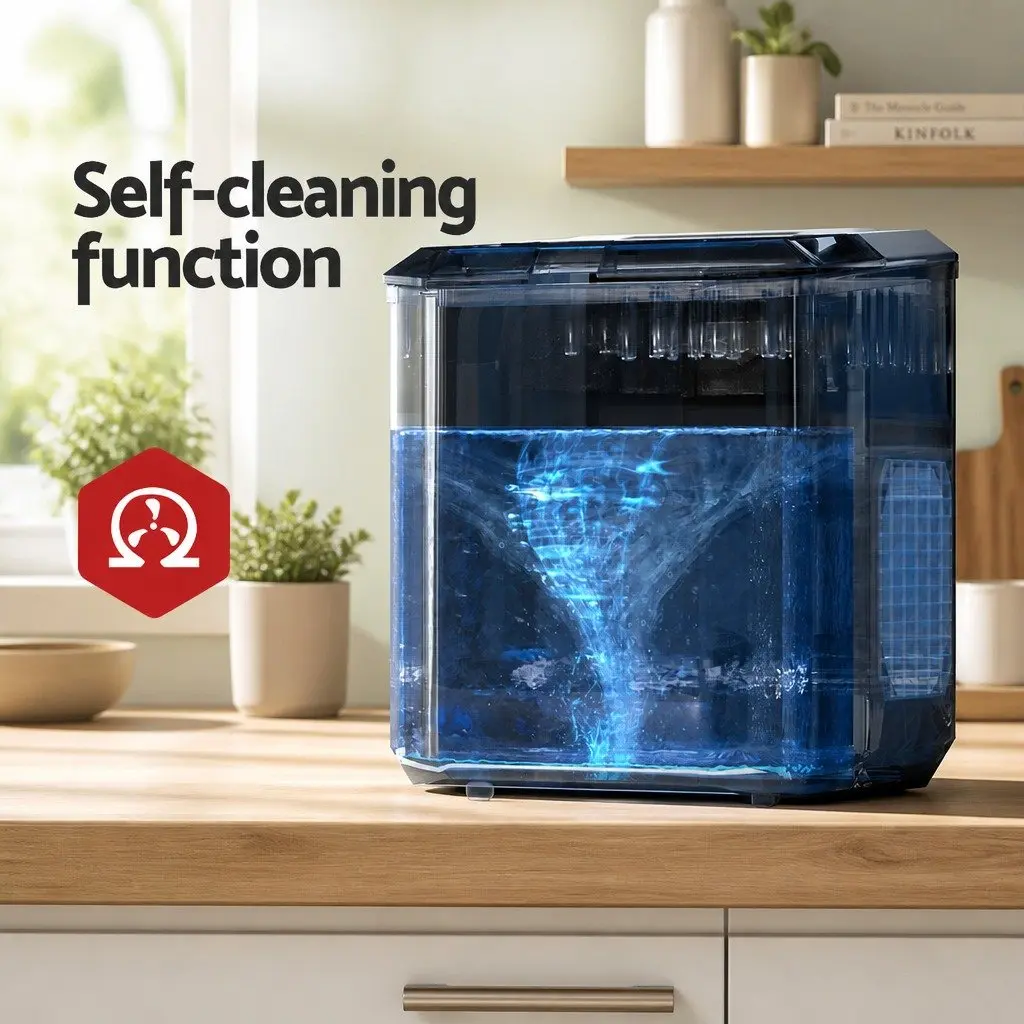 Ice Maker Machine Portable Countertop Plastic 12kg Daily Capacity White Bullet Ice Cube Tray