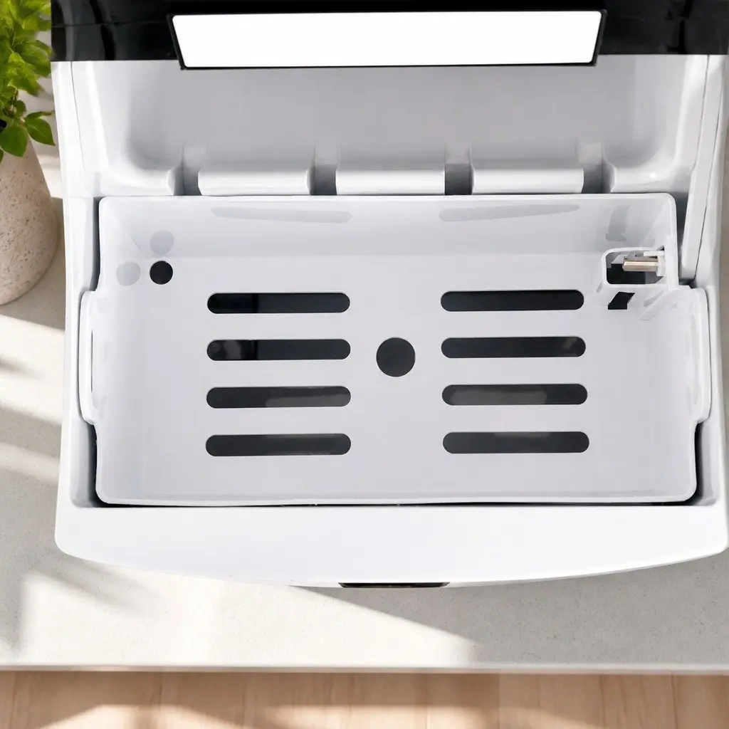 Ice Maker Machine Portable Countertop Stainless Steel Silver 15kg Daily Production
