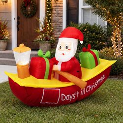 Versatile Inflatable Santa Claus for Christmas Décor