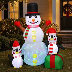 Practical Inflatable Christmas Snowman 1.8M for Seasonal Decor