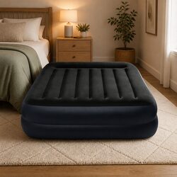 Practical Queen Pillow Rest Raised Airbed for Home Use