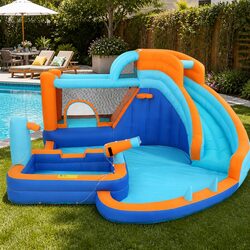 Versatile Kids Inflatable Water Park for Backyard Use