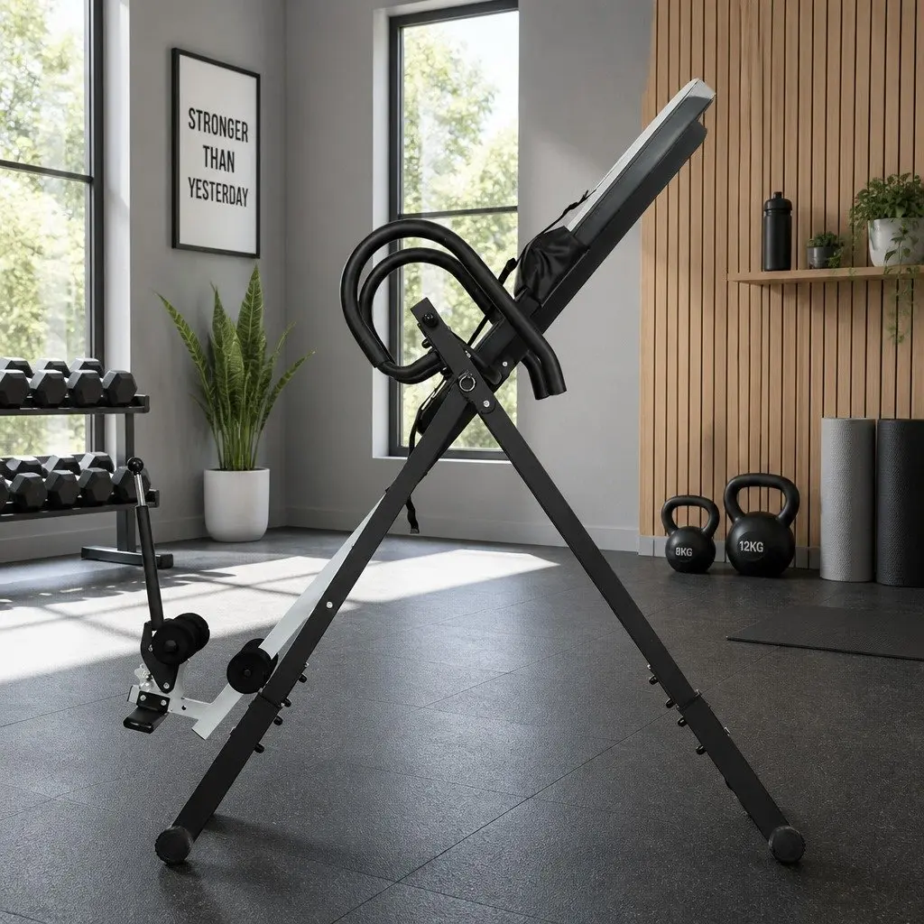 Inversion Table Steel Adjustable 180 Degree Red or Black