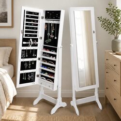 Practical Floor Standing Cabinet for Makeup and Jewellery