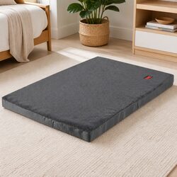 Foldable Pet Bed X-Large Dog Puppy Mattress Grey Portable Washable Cover