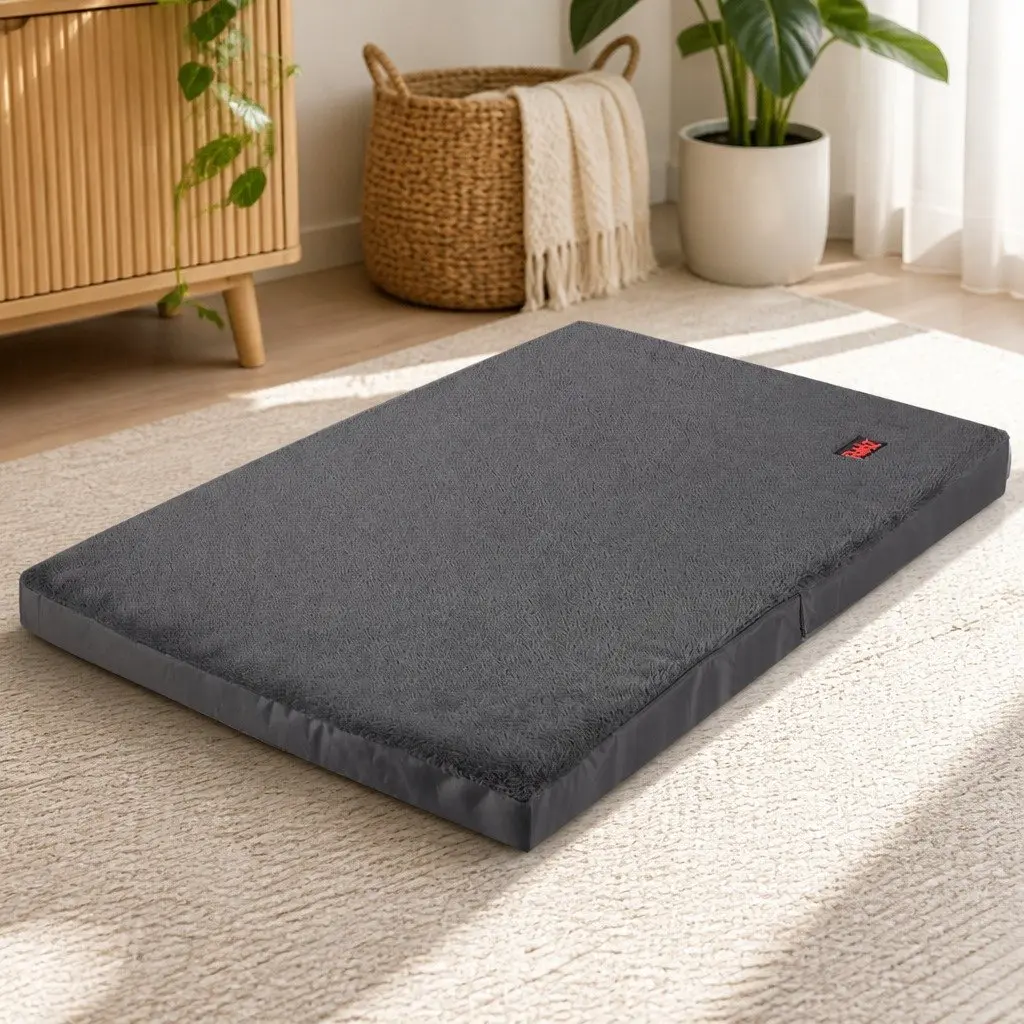 Pet Bed Foldable Dog Puppy Mattress XX-Large Grey Portable Sleep Mat