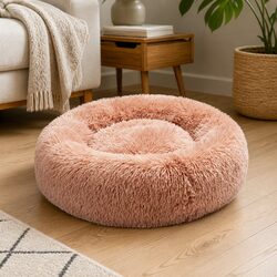 Practical Pink Donut Bed for Pets – Calming & Cozy