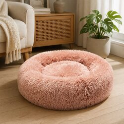 Functional Pink Donut Pet Bed for Your Home