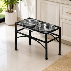 Elevated Pet Feeder: Ideal for Food and Water at Home