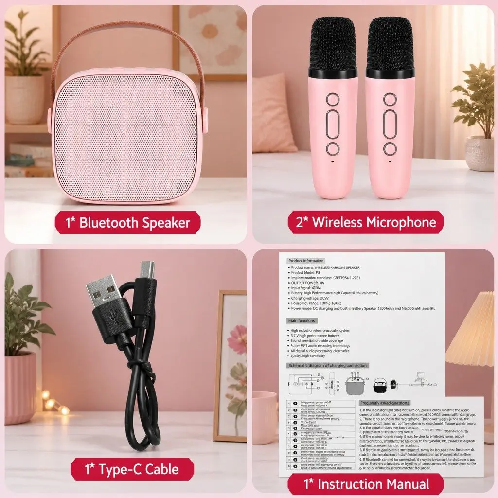 Karaoke Machine for Home and Outdoor Use