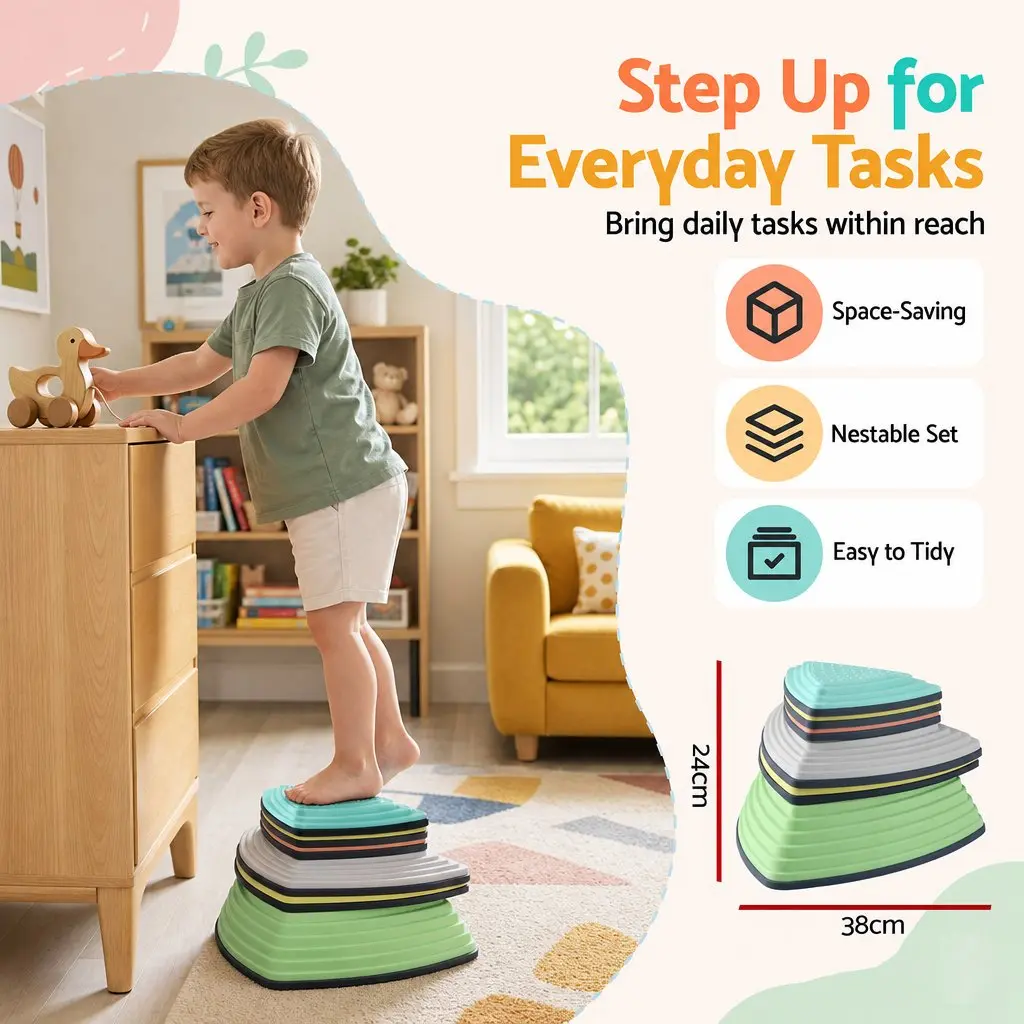 6-Piece Stepping Stone Set for Active Kids
