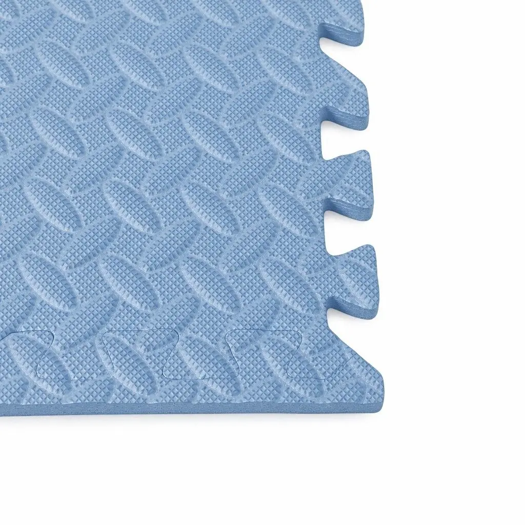 EVA Foam Play Mat Interlocking Puzzle Tiles Soft 60cm Blue