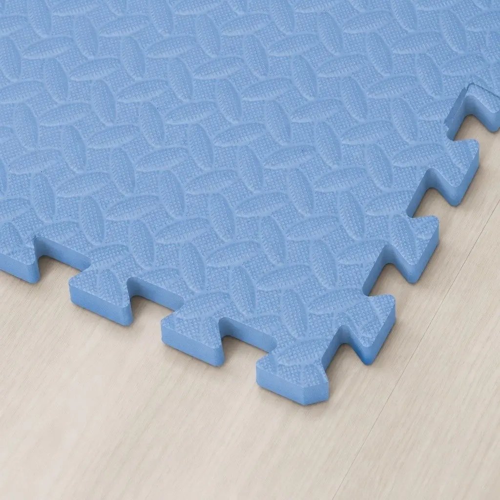 EVA Foam Play Mat Interlocking Puzzle Tiles Soft 60cm Blue