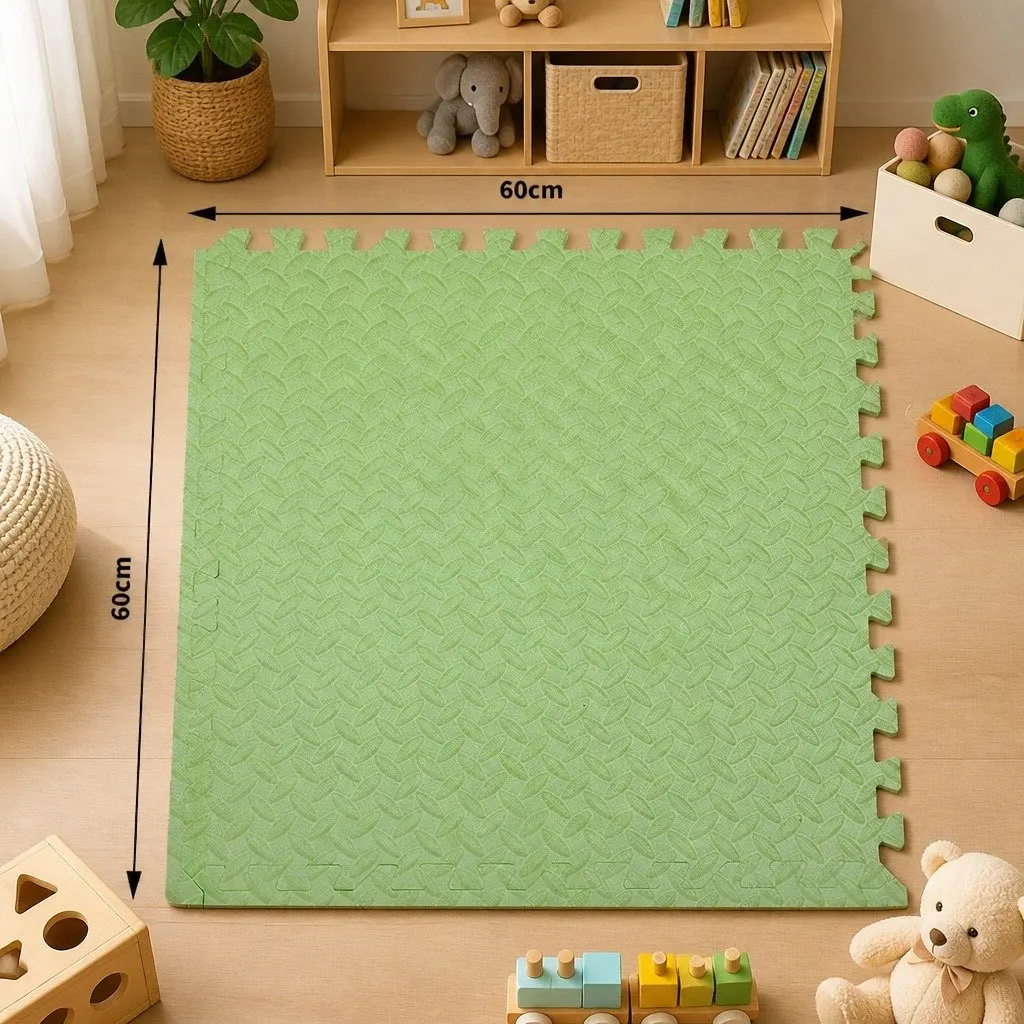 Kids EVA Foam Play Mat Interlocking Soft 60cm x 60cm Multi Colour