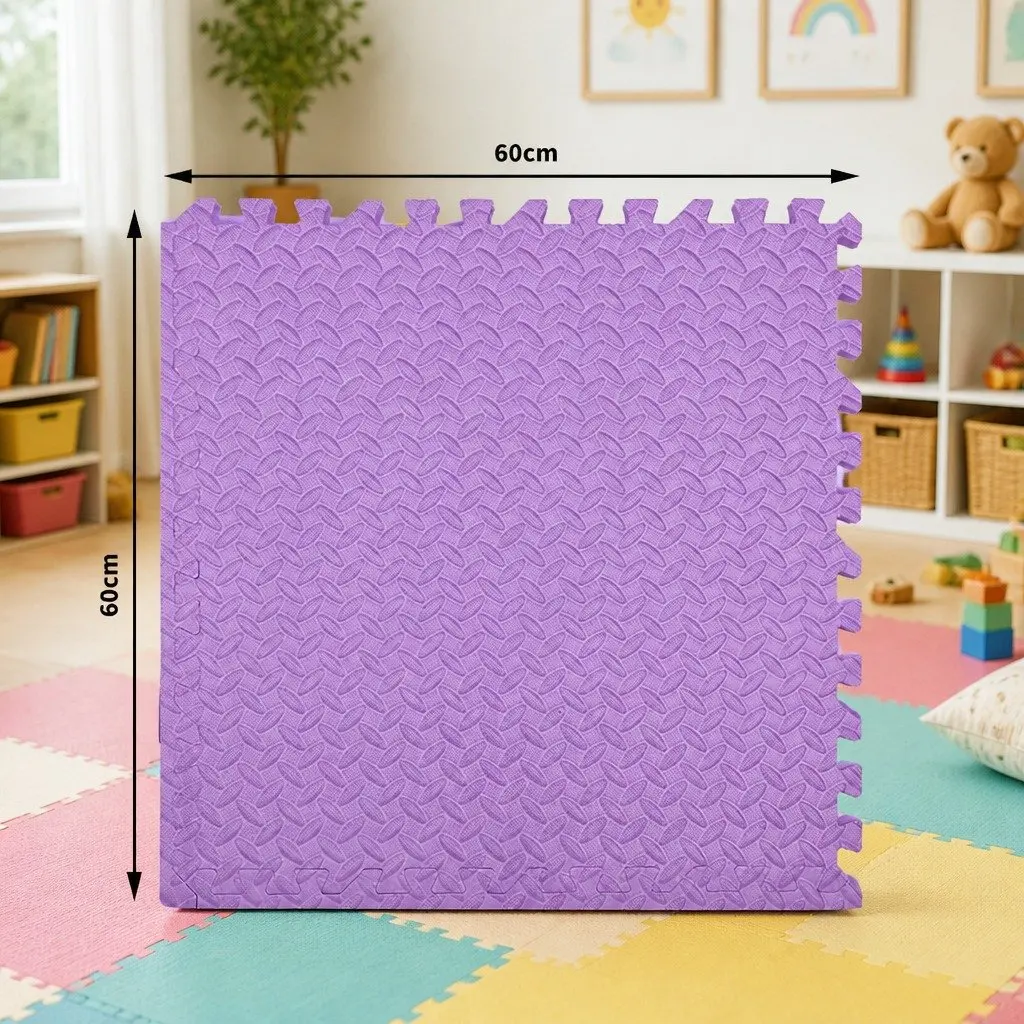 Kids EVA Foam Play Mat Tiles Soft Puzzle Floor Mats 60cm x 60cm Various Colours