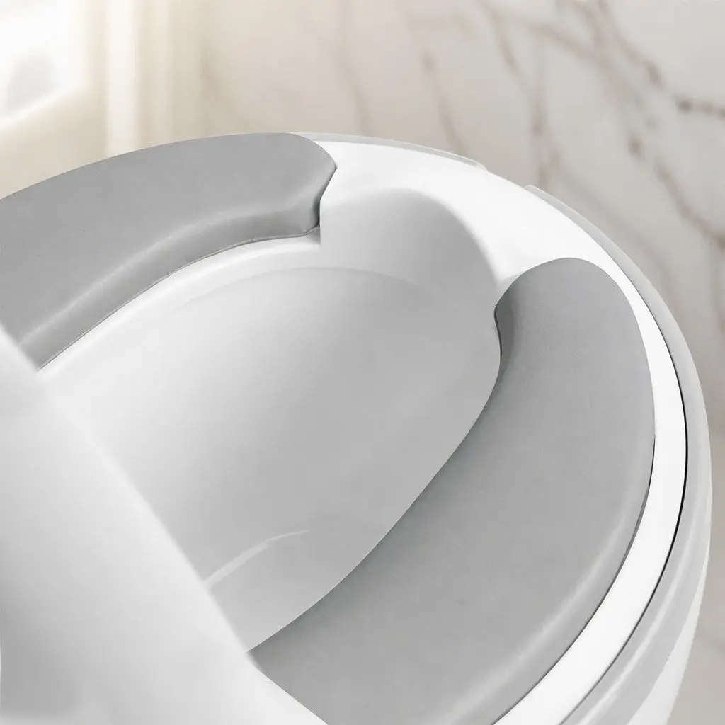 Kids Potty Trainer Seat PP Body PU Seat 27cm L x 39cm W x 32cm H Grey