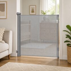 Versatile Baby Safety Gate for Home Use 150cm Grey