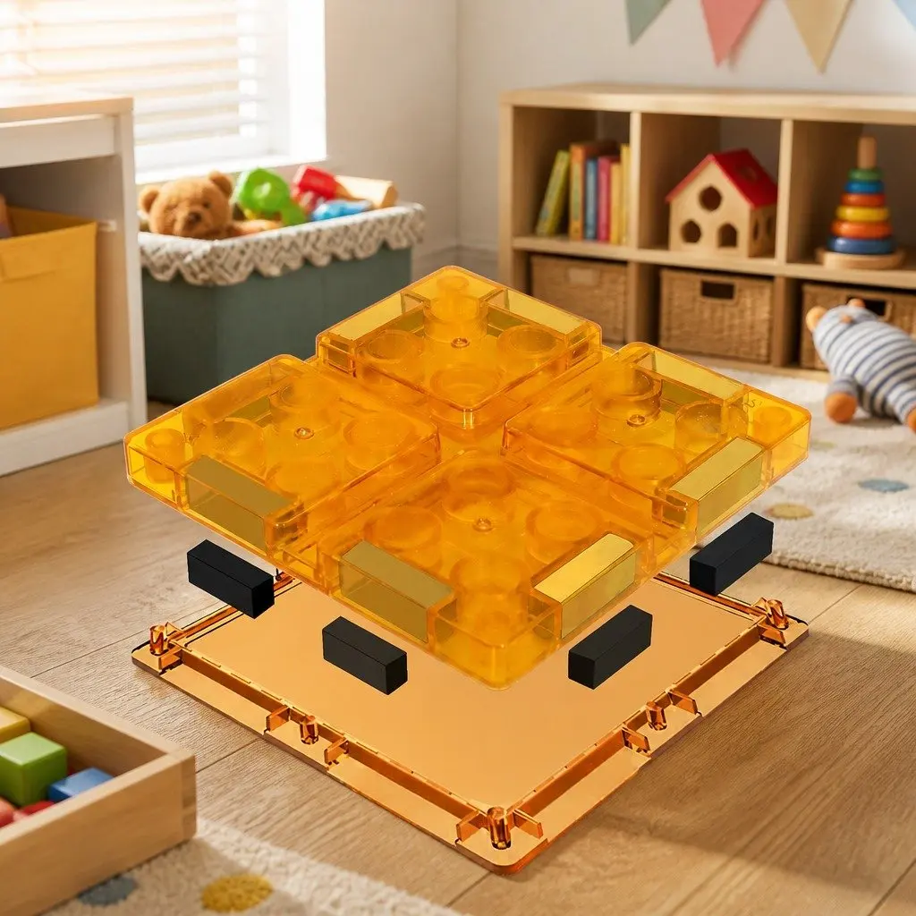 Magnetic Building Blocks Set Dinosaur Themed 63 Piece Multi-colour