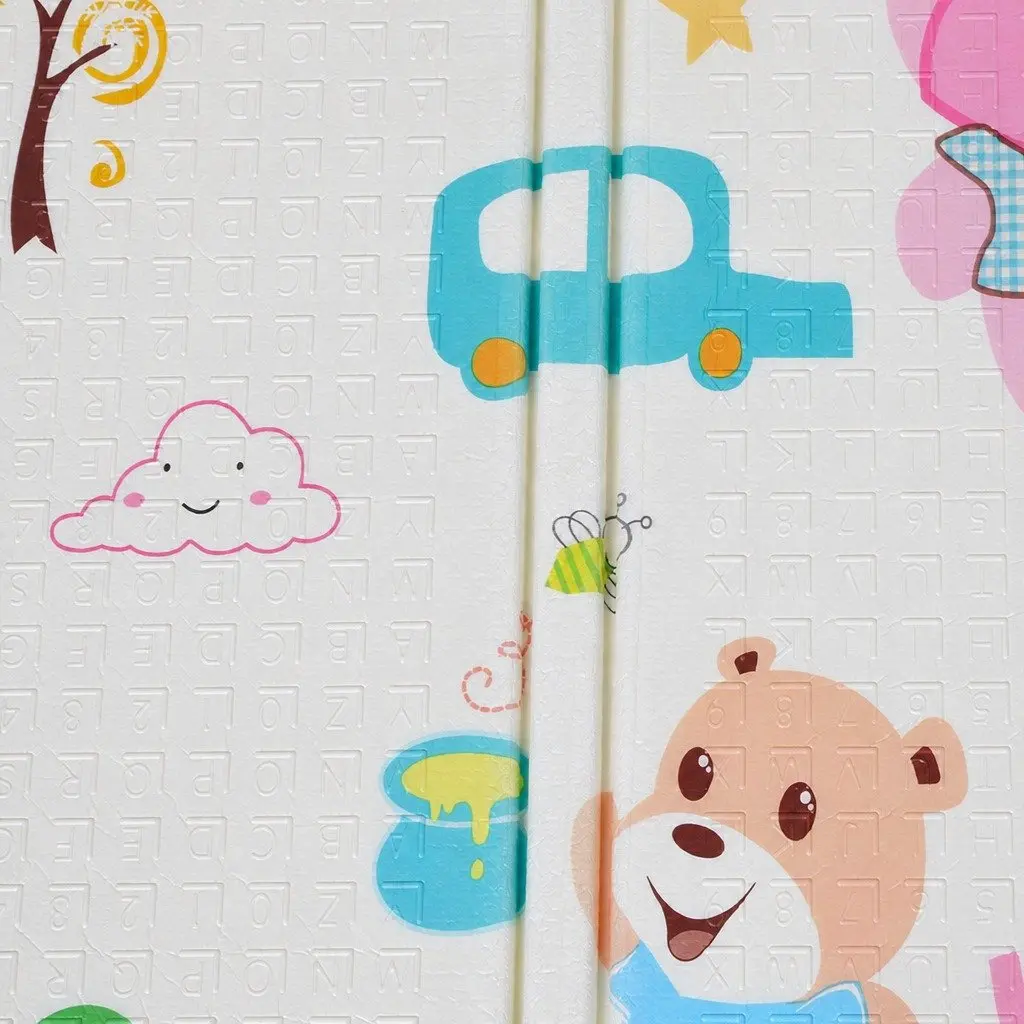 Kids Play Mat Foam Double-sided 180cm x 200cm Multi-coloured