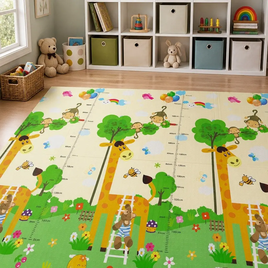 Kids Play Mat Foam Double-sided 180cm x 200cm Multi-coloured