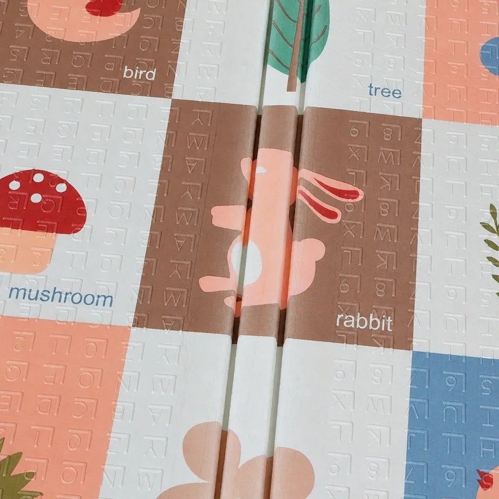Kids Play Mat Foam Double-Sided 180cm x 200cm Multi-coloured