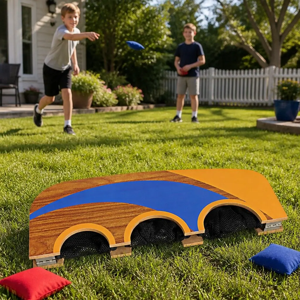 Outdoor and Indoor Kids Cornhole Game for Fun Times