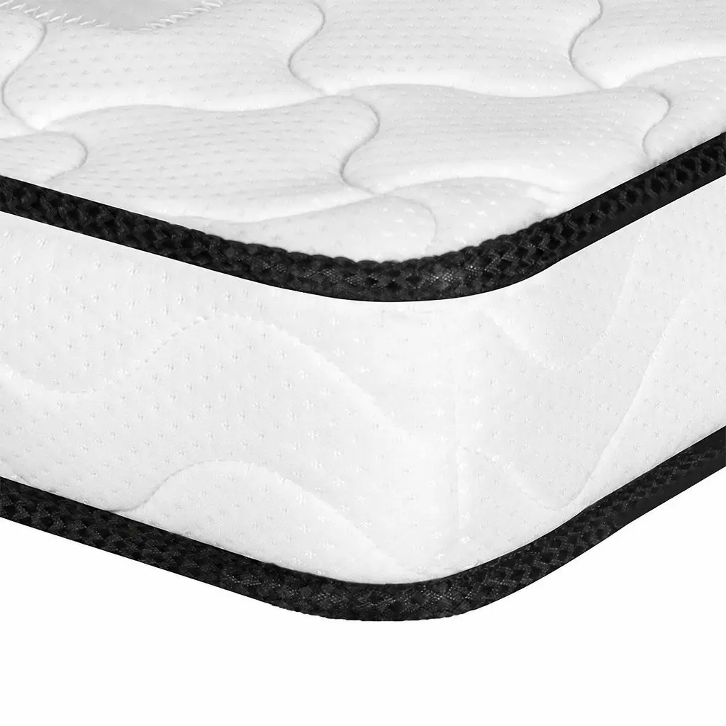 Baby Cot Spring Mattress Firm Support 70cm x 130cm White Reversible Infant Sleep Coil