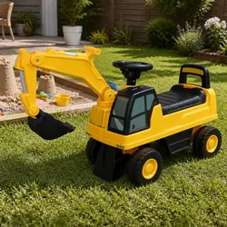 Kids Ride On Excavator Toy for Creative Play