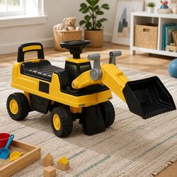 Practical Ride-On Excavator for Indoor and Outdoor Use