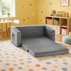 Practical Kids 2 Seater Sofa Bed for Home Use