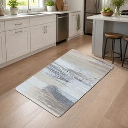 Practical Kitchen Mat: Non-slip Yellow PVC 45x75cm